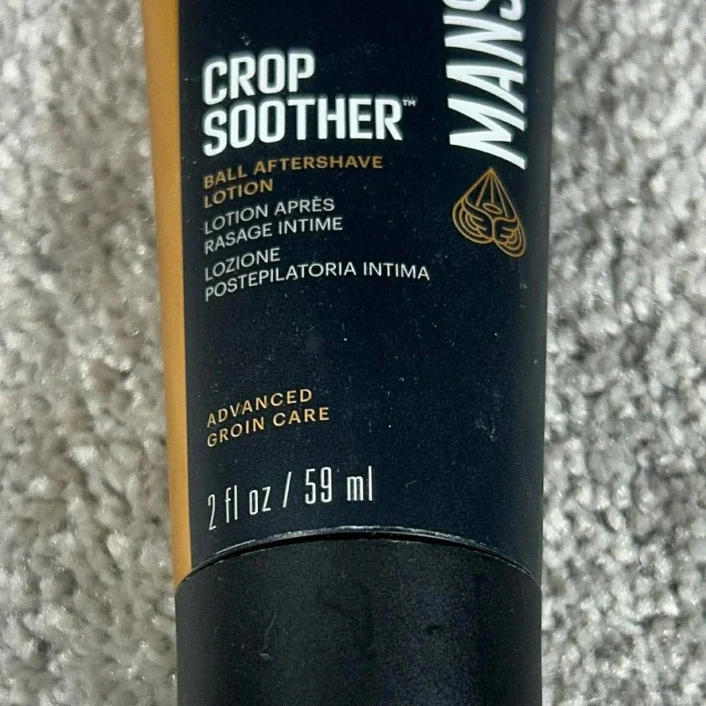 MANSCAPED Crop Soother Aftershave Lotion Mens 2oz Black Gold‎ Groin Care
